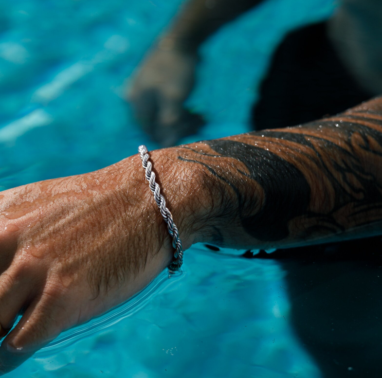 Silver Rope Bracelet