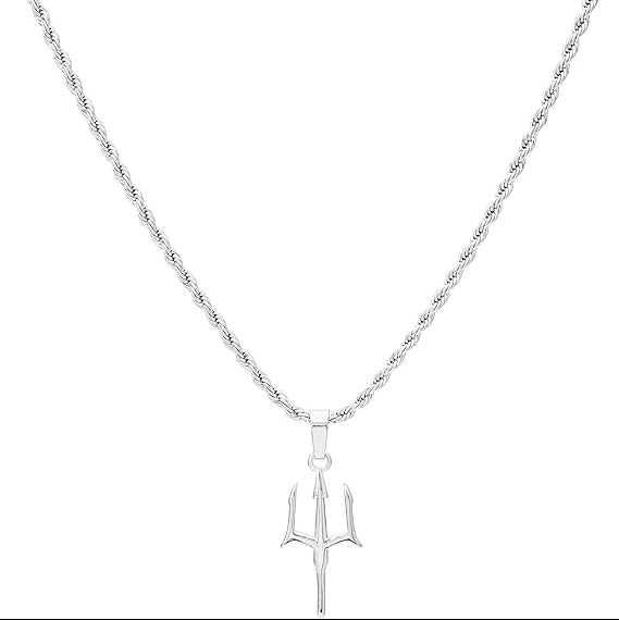 Silver Trident Pendant