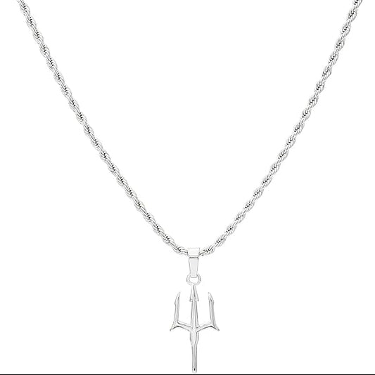 Silver Trident Pendant