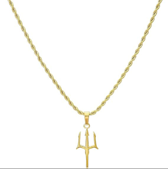Golden Trident Pendant