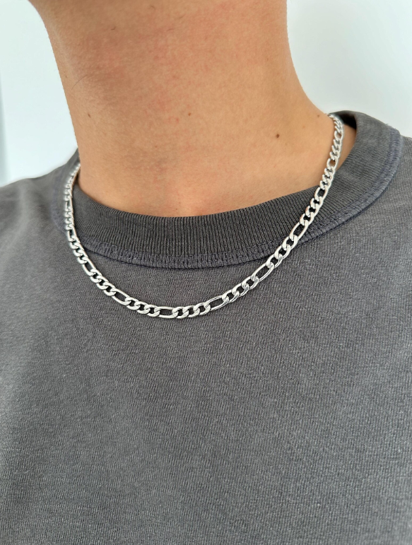 Silver Figaro Chain