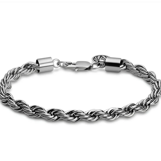 Silver Rope Bracelet