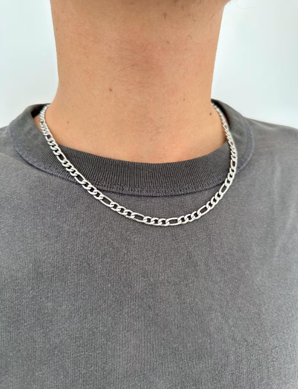 Silver Figaro Chain