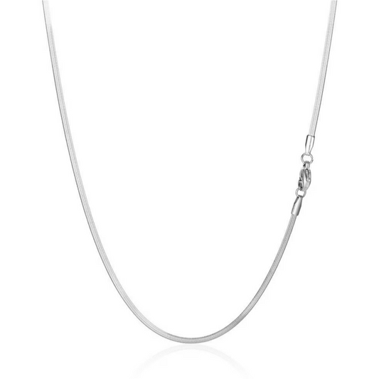 Minimal Silver Snake Chain